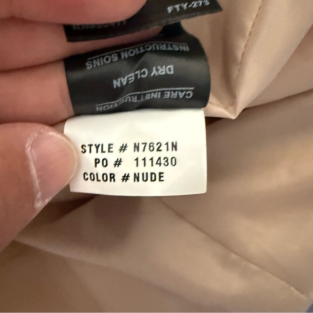 🧥 Kensie Wool Blend Ruffle Hem Coat in Nude (Style N7621N) – Size M - Picture 6 of 10